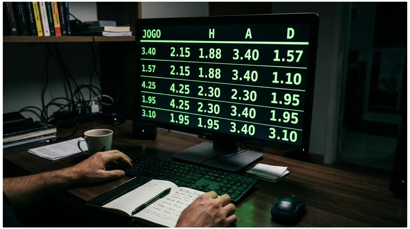 Odds e margens nas apostas desportivas em Portugal com comparação entre operadores